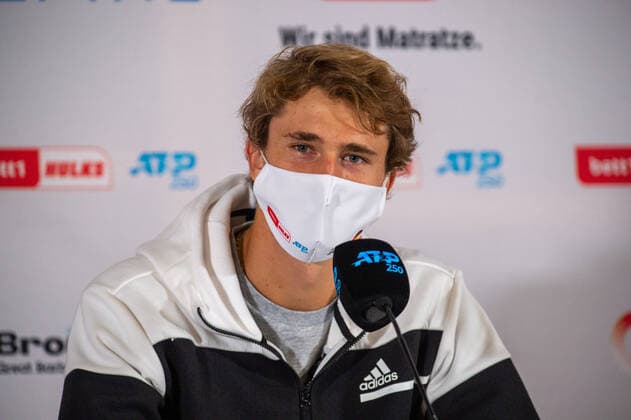 In the Alexander ZVEREV GER in the PRESS CONFERENCE, Alexander ZVEREV GER vs Fernando VERDASCO ESP , TENNIS, bett1hulks Indoor, 15 10 2020, GER, TENNIS, ATP TOUR, bett1hulks Indoor, Alexander ZVEREV GER vs Fernando VERDASCO ESP , 15 10 2020 COLOGNE Copyright: xEibnerxPressefotox xBenjaminxSOELZERx EP_BSO
