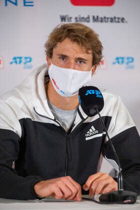 In the Alexander ZVEREV GER in the PRESS CONFERENCE, Alexander ZVEREV GER vs Fernando VERDASCO ESP , TENNIS, bett1hulks Indoor, 15 10 2020, GER, TENNIS, ATP TOUR, bett1hulks Indoor, Alexander ZVEREV GER vs Fernando VERDASCO ESP , 15 10 2020 COLOGNE Copyright: xEibnerxPressefotox xBenjaminxSOELZERx EP_BSO