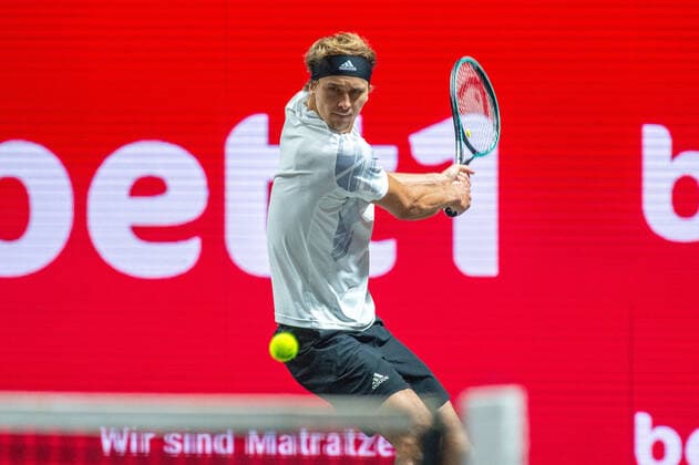 In Alexander ZVEREV GER , Alexander ZVEREV GER vs. Lloyd HARRIS RSA , TENNIS, bett1hulks Indoor, 16 10 2020, GER, TENNIS, ATP TOUR, bett1hulks Indoor, Alexander ZVEREV GER vs. Lloyd HARRIS RSA , 16 10 2020 KOELN Copyright: xEibnerxPressefotox xBenjaminxSOELZERx EP_BSO