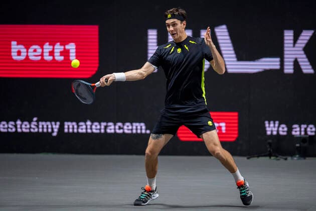 In Egor GERASIMOV BLR , Egor GERASIMOV BLR vs Felix AUGER ALIASSIME CAN , TENNIS, bett1HULKS Championship, 21 10 2020, GER, TENNIS, ATP TOUR, bett1HULKS Championship, Egor GERASIMOV BLR vs Felix AUGER ALIASSIME CAN , 21 10 2020 COLOGNE Copyright: xEibnerxPressefotox xBenjaminxSOELZERx EP_BSO