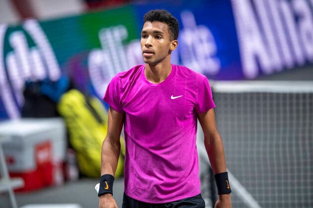 In Felix AUGER ALIASSIME CAN , Egor GERASIMOV BLR vs Felix AUGER ALIASSIME CAN , TENNIS, bett1HULKS Championship, 21 10 2020, GER, TENNIS, ATP TOUR, bett1HULKS Championship, Egor GERASIMOV BLR vs Felix AUGER ALIASSIME CAN , 21 10 2020 COLOGNE Copyright: xEibnerxPressefotox xBenjaminxSOELZERx EP_BSO