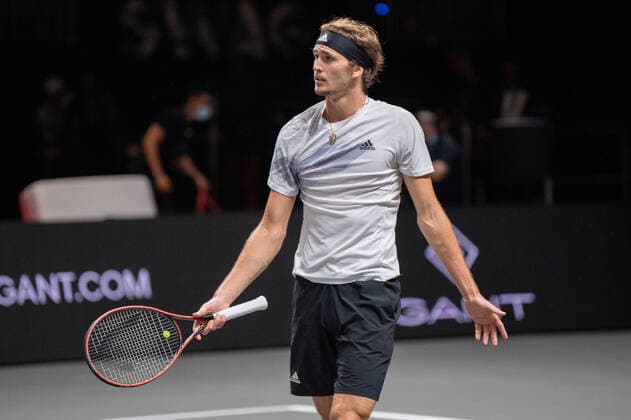 In Alexander ZVEREV GER , Alexander ZVEREV GER vs Jannik SINNER ITA , TENNIS, bett1hulks Indoor, 24 10 2020, GER, TENNIS, ATP TOUR, bett1hulks Championship, Alexander ZVEREV GER vs Jannik SINNER ITA , 24 10 2020 KOELN Copyright: xEibnerxPressefotox xBenjaminxSOELZERx EP_BSO