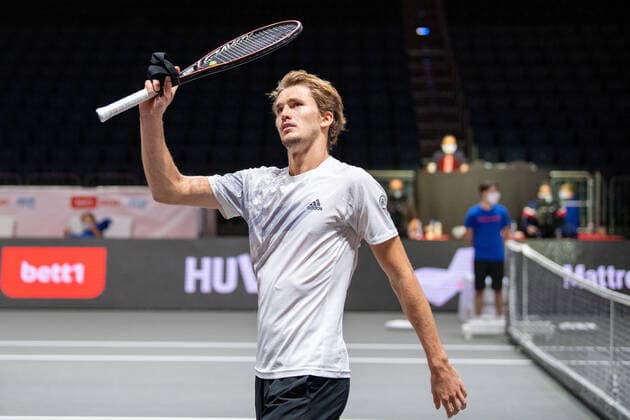 In Alexander ZVEREV GER , Alexander ZVEREV GER vs Jannik SINNER ITA , TENNIS, bett1hulks Indoor, 24 10 2020, GER, TENNIS, ATP TOUR, bett1hulks Championship, Alexander ZVEREV GER vs Jannik SINNER ITA , 24 10 2020 KOELN Copyright: xEibnerxPressefotox xBenjaminxSOELZERx EP_BSO