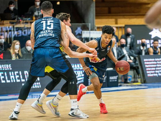 Trae Bell Haynes HAKRO Merlins Crailsheim , 02 , HARKO Merlins Crailsheim vs medi bayreuth, 1 Bundesliga, Basketball, Men, 16 01 2021 HARKO Merlins Crailsheim vs medi bayreuth, 1 Bundesliga, Basketball, Men, 16 01 2021 Ilshofen Copyright: xEibner-Pressefotox EP_mst