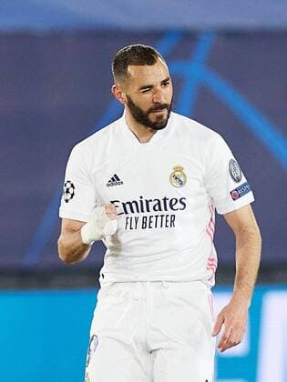 Editorial use only Mandatory Credit: Photo by Pressinphoto Shutterstock (11802780i) Karim Benzema of Real Madrid Real Madrid v Atalanta, UEFA Champions League, round of 16, second leg. Football, Alfredo Di Stefano Stadium, Madrid, Spain - 16 MAR 2021 Real Madrid v Atalanta, UEFA Champions League, round of 16, second leg. Football, Alfredo Di Stefano Stadium, Madrid, Spain - 16 MAR 2021 Editorial use only Copyright: xPressinphoto Shutterstockx 11802780i