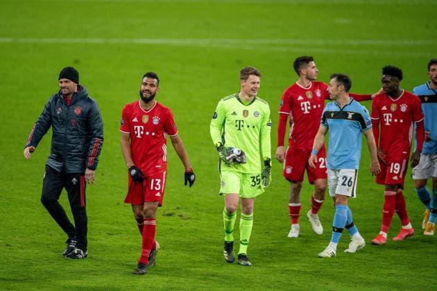 Eric Maxim Choupo Mouting FC Bayern Muenchen, 13 , after the match, GER, FC Bayern Muechen vs Lazio Rom, Football, Champions League, Round of 16, second leg, Season 2020 2021, 17 03 2021, DFB DFL regulations prohibit any use of photographs as image sequences and or quasi video , GER, FC Bayern Muechen vs Lazio Rom, Football, Champions League, Round of 16, second leg, Season 2020 2021, 17 03 2021 Muenchen Copyright: xEIBNER SaschaxWaltherx EP_EER
