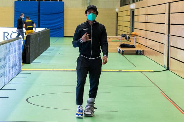 Joshua Sharkey Tigers Tübingen, 3 ¨¨¨Tigers Tübingen vs Wiha Panthers , 2 Basketball, Bundesliga, Pro A, Barmer 2 Basketball, Matchday 7, Spielzeit 2020 2021, 20 03 2021, ¨¨ Tigers Tübingen wiha Panthers, Basketball, 2 Bundesliga, Barmer 2 Basketball, Matchday 7, Spielzeit 2020 2021, 20 01 2021 Rottenburg am Neckar. Copyright: xNinaxSander xEibnerxPressefotoxIx EP_NSR