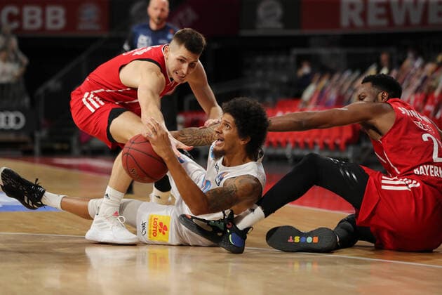 Deron Washington MBC GER, FC Bayern Basketball vs Mitteldeutscher BC, Basketball, BBL, 2020 2021 season, 23 03 2021, GER, FC Bayern Basketball vs Mitteldeutscher BC, Basketball, BBL, 2020 2021 season, 23 03 2021, Munich. Copyright: xMarcelxEngelbrechtx Eibner-Pressefotox EP_met