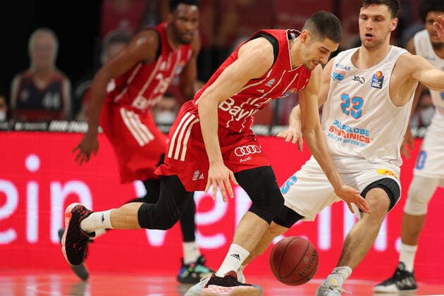 Diego Flaccadori Muenchen GER, FC Bayern Basketball vs Mitteldeutscher BC, Basketball, BBL, 2020 2021 season, 23 03 2021, GER, FC Bayern Basketball vs Mitteldeutscher BC, Basketball, BBL, 2020 2021 season, 23 03 2021, Muenchen. Copyright: xMarcelxEngelbrechtx Eibner-Pressefotox EP_met