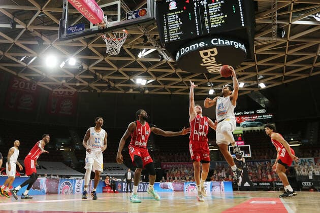 Quinton Hooker MBC GER, FC Bayern Basketball vs Mitteldeutscher BC, Basketball, BBL, 2020 2021 season, 23 03 2021, GER, FC Bayern Basketball vs Mitteldeutscher BC, Basketball, BBL, 2020 2021 season, 23 03 2021, Munich. Copyright: xMarcelxEngelbrechtx Eibner-Pressefotox EP_met