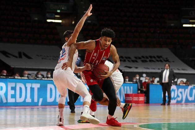 Jason George Muenchen GER, FC Bayern Basketball vs Mitteldeutscher BC, Basketball, BBL, 2020 2021 season, 23 03 2021, GER, FC Bayern Basketball vs Mitteldeutscher BC, Basketball, BBL, 2020 2021 season, 23 03 2021, Muenchen. Copyright: xMarcelxEngelbrechtx Eibner-Pressefotox EP_met