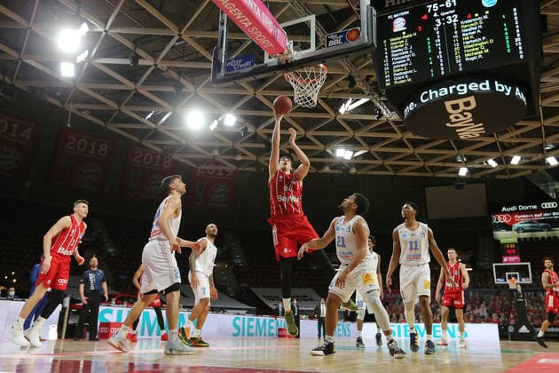 Matej Rudan Muenchen GER, FC Bayern Basketball vs Mitteldeutscher BC, Basketball, BBL, 2020 2021 season, 23 03 2021, GER, FC Bayern Basketball vs Mitteldeutscher BC, Basketball, BBL, 2020 2021 season, 23 03 2021, Muenchen. Copyright: xEIBNER MarcelxEngelbrechtx EP_EER