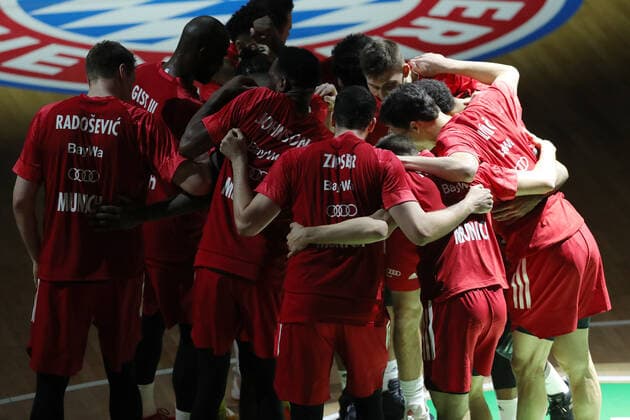 FC Bayern Basketball swings in GER, FC Bayern Basketball vs Zalgiris Kaunas, Basketball, Euroleague, Season 2020 2021, 01 04 2021, GER, FC Bayern Basketball vs Zalgiris Kaunas, Basketball, Euroleague, Season 2020 2021, 01 04 2021, Muenchen Copyright: xEIBNER MarcelxEngelbrechtx EP_EER