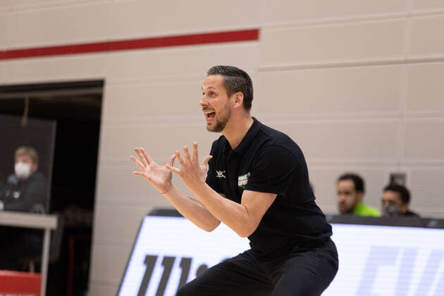 Domenik Reinboth Ehingen Urspring, Head Coach ¨ Ehingen Urspring Wiha Panthers Schwenningen, Basketball, 2 Bundesliga, Barmer 2 Basketball, Matchday 12, Season 2020 2021, 03 04 2021¨¨ Ehingen Urspring Wiha Panthers Schwenningen, Basketball, 2 Bundesliga, Barmer 2 Basketball, Matchday 12, Season 2020 2021, 03 04 2021 Ehingen. Copyright: xNinaxSander xEibnerxPressefotoxIx EP_NSR