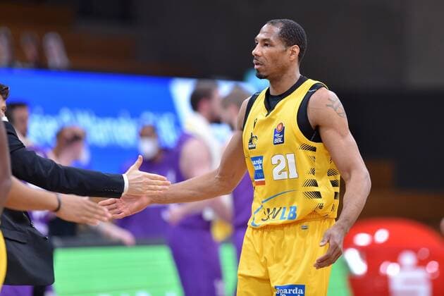 Tremmell Darden MHP Riesen Ludwigsburg , Basketball, Bundesliga, BBL, BG Goettingen MHP Riesen Ludwigsburg, 05 04 2021, BG Goettingen MHP Riesen Ludwigsburg, Basketball, Bundesliga, GER, BBL, 05 04 2021 Goettingen Copyright: xEibner-Pressefotox-xRolandxSippelx