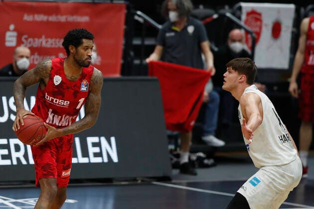 Germany , Hamburg, edel optics de Arena , 23 04 2021, emspor, emonline, despor, deonline, Hamburg Towers vs s Oliver Wuerzburg, easyCredit BBL, 30 Spieltag Bild v l Copyright: HMBxMedia JulienxBecker
