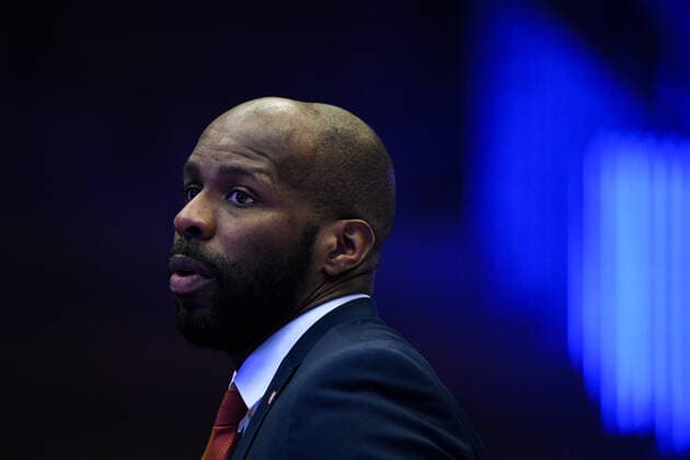 Derrick Allen RASTA Vechta, Headcoach , GER, HAKRO Merlins Crailsheim vs RASTA Vechta, 24 04 2021, 30 Spieltag easycredit Basketball Bundesliga, Spielzeit 2020 2021 GER, HAKRO Merlins Crailsheim vs RASTA Vechta, 24 04 2021, 30 Spieltag easycredit Basketball Bundesliga, Spielzeit 2020 2021 Crailsheim Copyright: xEibnerxPressefoto MichaelxMemmlerx EP_MMR