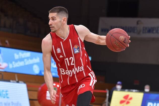Diego Flaccadori FC Bayern Muenchen , Basketball, Bundesliga, BBL, BG Goettingen FC Bayern Muenchen, 02 05 2021, BG Goettingen FC Bayern Muenchen, Basketball, Bundesliga, GER, BBL, 02 05 2021 Goettingen Copyright: xEibner-Pressefotox-xRolandxSippelx