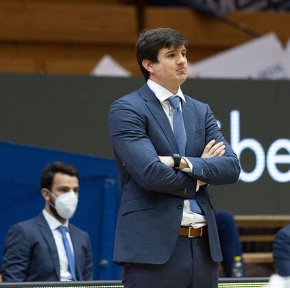 Pedro Calles Hamburg Towers, Head Coach HAKRO Merlins Crailsheim vs Hamburg Towers, Basketball, Bundesliga, easy credit BBL, Matchday 32, Season 2020 2021, 02 05 2021, ¨¨ HAKRO Merlins Crailsheim vs Hamburg Towers, Basketball, Bundesliga, easy credit BBL, Matchday 32, Season 2020 2021, 02 05 2021 Ilshofen. Copyright: xNinaxSander xEibnerxPressefotoxIx EP_NSR