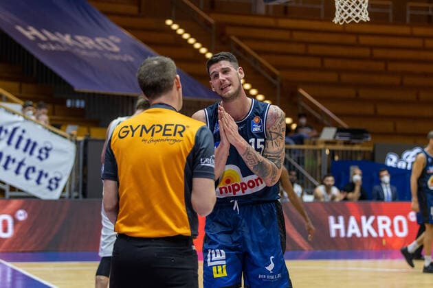Bogdan Radosvljevic Hakro Merlins Crailsheim, 15 HAKRO Merlins Crailsheim vs Hamburg Towers, Basketball, Bundesliga, easy credit BBL, Matchday 32, Season 2020 2021, 02 05 2021, ¨¨ HAKRO Merlins Crailsheim vs Hamburg Towers, Basketball, Bundesliga, easy credit BBL, Matchday 32, Season 2020 2021, 02 05 2021 Ilshofen. Copyright: xNinaxSander xEibnerxPressefotoxIx EP_NSR