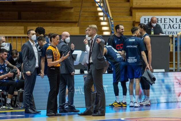 Jamuni McNeace Hakro Merlins Crailsheim, 17 HAKRO Merlins Crailsheim vs Hamburg Towers, Basketball, Bundesliga, easy credit BBL, Matchday 32, Season 2020 2021, 02 05 2021, ¨¨ HAKRO Merlins Crailsheim vs Hamburg Towers, Basketball, Bundesliga, easy credit BBL, Matchday 32, Season 2020 2021, 02 05 2021 Ilshofen. Copyright: xNinaxSander xEibnerxPressefotoxIx EP_NSR