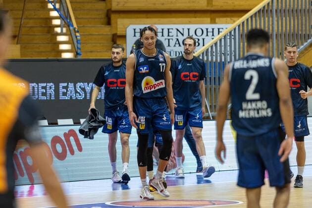 Jamuni McNeace Hakro Merlins Crailsheim, 17 HAKRO Merlins Crailsheim vs Hamburg Towers, Basketball, Bundesliga, easy credit BBL, Matchday 32, Season 2020 2021, 02 05 2021, ¨¨ HAKRO Merlins Crailsheim vs Hamburg Towers, Basketball, Bundesliga, easy credit BBL, Matchday 32, Season 2020 2021, 02 05 2021 Ilshofen. Copyright: xNinaxSander xEibnerxPressefotoxIx EP_NSR