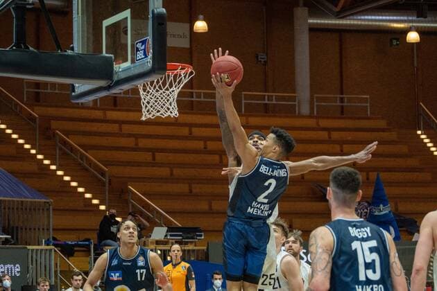 Trae Bell Haynes Hakro Merlins Crailsheim, 2 HAKRO Merlins Crailsheim vs Hamburg Towers, Basketball, Bundesliga, easy credit BBL, Matchday 32, Season 2020 2021, 02 05 2021, ¨¨ HAKRO Merlins Crailsheim vs Hamburg Towers, Basketball, Bundesliga, easy credit BBL, Matchday 32, Season 2020 2021, 02 05 2021 Ilshofen. Copyright: xNinaxSander xEibnerxPressefotoxIx EP_NSR