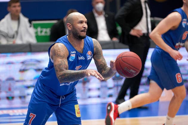 Syntainics MBC Medi Bayreuth, Basketball, Bundesliga, Men, 2020 2021, 32 Spieltag, 02 05 2021, Sergio Kerusch MBC, 7 Syntainics MBC Medi Bayreuth, Basketball, Bundesliga, Men, 2020 2021, 32 Spieltag, 02 05 2021, Weissenfels Copyright: xEckehardxSchulz Eibner-Pressefotx ep_esz
