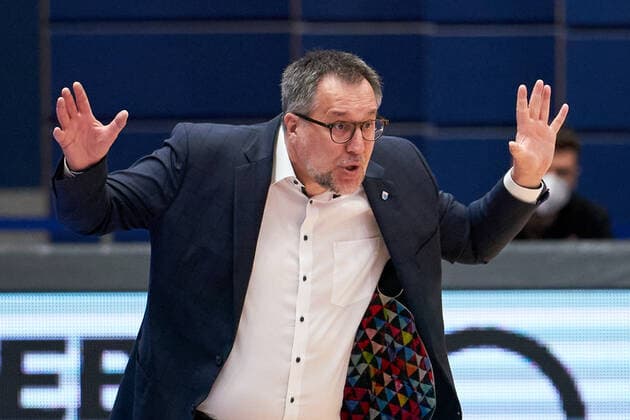 Syntainics MBC Medi Bayreuth, Basketball, Bundesliga, Maenner, 2020 2021, 32 Spieltag, 02 05 2021, Headcoach Silvano Poropat MBC Syntainics MBC Medi Bayreuth, Basketball, Bundesliga, Maenner, 2020 2021, 32 Spieltag, 02 05 2021, Weissenfels Copyright: xEckehardxSchulz Eibner-Pressefotx ep_esz
