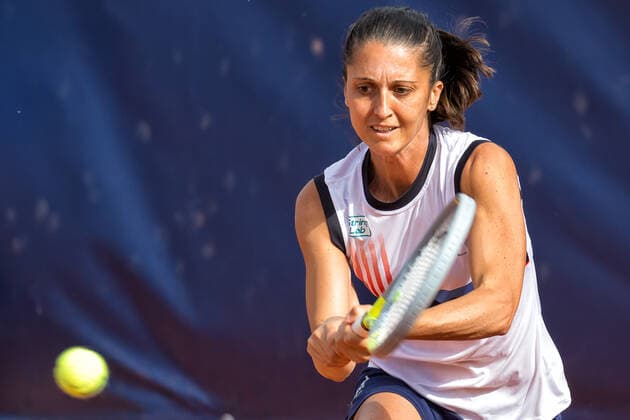 May 18, 2021, Parma, Italy: Parma, Italy, Tennis Club Parma, May 18, 2021, GATTO MONTICONE Giulia of the Italy during WTA, Tennis Damen 250 Emilia-Romagna Open 2021 - Tennis Internationals Tennis Internationals - WTA 250 Emilia-Romagna Open 2021, parma, Italy - ZUMAl164 20210518_zsa_l164_108 Copyright: xValerioxOrigox