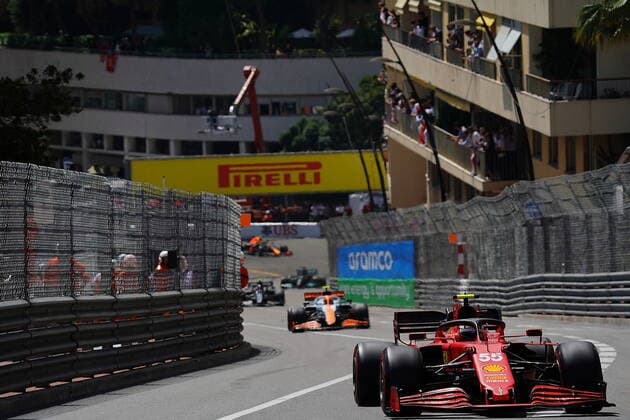 FORMULA 1 GRAND PRIX DE MONACO 2021, 20 23 05 2021 23 05 2021, Monaco Circuit, Monte Carlo, FORMULA 1 GRAND PRIX DE MONACO 2021, 20 23 05 2021 , pictured race start Max Verstappen NEL 33 , Red Bull Racing Honda, Valtteri Bottas FIN 77 , Mercedes AMG Petronas Formula One Team, Carlos Sainz Jr ESP 55 , Scuderia Ferrari Mission Winnow, Lando Norris GBR 4 , McLaren F1 Team, Pierre Gasly FRA 10 , Scuderia AlphaTauri Honda, Lewis Hamilton GBR 44 , Mercedes AMG Petronas Formula One Team, Sebastian Vettel DEU 5 , Aston Martin Cognizant Formula One Team nordphotoxGmbHx xBratic nph00250