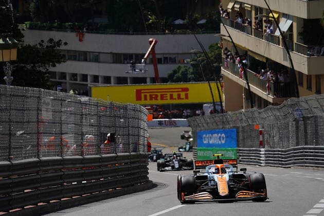 FORMULA 1 GRAND PRIX DE MONACO 2021, 20 23 05 2021 23 05 2021, Monaco Circuit, Monte Carlo, FORMULA 1 GRAND PRIX DE MONACO 2021, 20 23 05 2021 , pictured race start Max Verstappen NEL 33 , Red Bull Racing Honda, Valtteri Bottas FIN 77 , Mercedes AMG Petronas Formula One Team, Carlos Sainz Jr ESP 55 , Scuderia Ferrari Mission Winnow, Lando Norris GBR 4 , McLaren F1 Team, Pierre Gasly FRA 10 , Scuderia AlphaTauri Honda, Lewis Hamilton GBR 44 , Mercedes AMG Petronas Formula One Team, Sebastian Vettel DEU 5 , Aston Martin Cognizant Formula One Team nordphotoxGmbHx xBratic nph00250