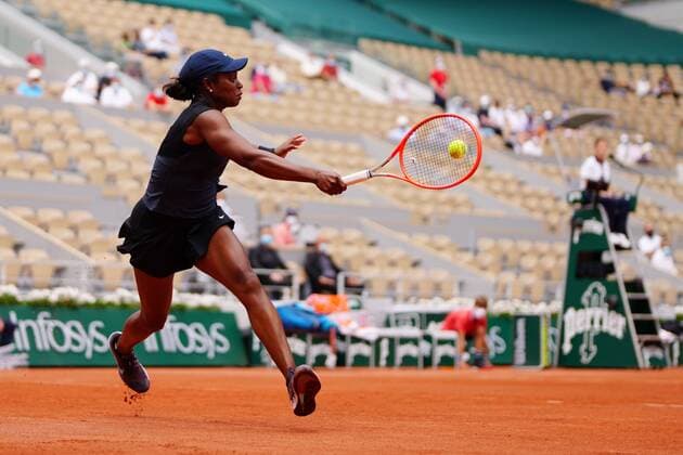 Tennis, French Open, Tag 5 Mandatory Credit: Photo by Javier Garcia BPI Shutterstock (12010909z) Sloane Stephens in second round action French Open Tennis, Day Five, Roland Garros, Paris, France - 03 Jun 2021 French Open Tennis, Day Five, Roland Garros, Paris, France - 03 Jun 2021 Copyright: xJavierxGarcia BPI Shutterstockx 12010909z