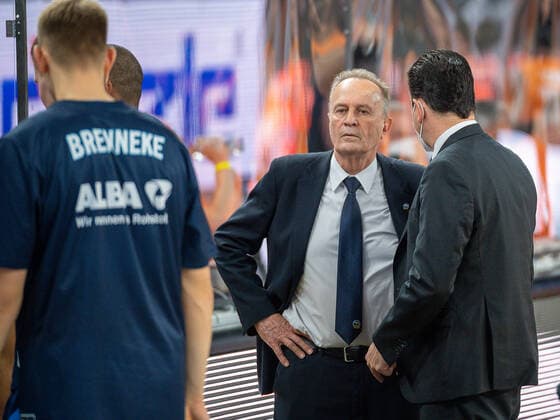 Aito Garcia Reneses Alba Berlin, head coach , disappointed, Ratiopharm Ulm vs Alba Berlin, basketball, playoffs, game 4, season 2020 2021, 05 06 2021, Ratiopharm Ulm vs Alba Berlin, basketball, playoffs, game 4, season 2020 2021, 05 06 2021 New Ulm Copyright: xEibner-Pressefoto SaschaxWaltherx EP_EER