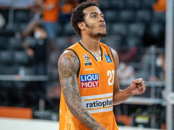 Deeply disappointed, Troy Caupain Ratiopharm Ulm 23 , Ratiopharm Ulm vs Alba Berlin, basketball, playoffs, game 4, season 2020 2021, 05 06 2021, Ratiopharm Ulm vs Alba Berlin, basketball, playoffs, game 4, season 2020 2021, 05 06 2021 New Ulm Copyright: xEibner-Pressefoto SaschaxWaltherx EP_EER
