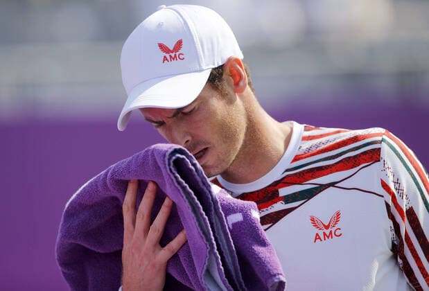 Mandatory Credit: Photo by Ella Ling BPI Shutterstock (12074706cq) Andy Murray of GBR feels the emotion Cinch Championships, Day Two, Tennis, Queens Club, London, UK - 15 June 2021 EDITORIAL USE ONLY No use with unauthorised audio, video, data, fixture lists, club league logos or live services. Online in-match use limited to 120 images, no video emulation. No use in betting, games or single club league player publications. Cinch Championships, Day Two, Tennis, Queens Club, London, UK - 15 June 2021 EDITORIAL USE ONLY No use with unauthorised audio, video, data, fixture lists, club league logos or live services. Online in-match use limited to 120 images, no video emulation. No use in betting, games or single club league player publications. Copyright: xEllaxLing BPI Shutterstockx 12074706cq