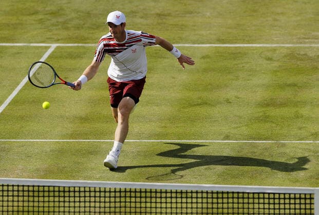 Mandatory Credit: Photo by Ella Ling BPI Shutterstock (12074706cp) Andy Murray of GBR in action Cinch Championships, Day Two, Tennis, Queens Club, London, UK - 15 June 2021 EDITORIAL USE ONLY No use with unauthorised audio, video, data, fixture lists, club league logos or live services. Online in-match use limited to 120 images, no video emulation. No use in betting, games or single club league player publications. Cinch Championships, Day Two, Tennis, Queens Club, London, UK - 15 June 2021 EDITORIAL USE ONLY No use with unauthorised audio, video, data, fixture lists, club league logos or live services. Online in-match use limited to 120 images, no video emulation. No use in betting, games or single club league player publications. Copyright: xEllaxLing BPI Shutterstockx 12074706cp
