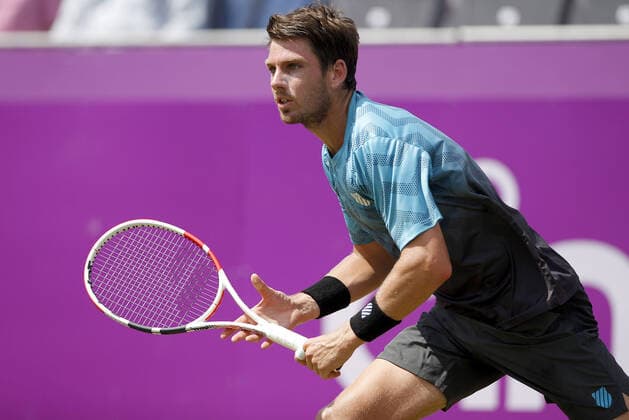Mandatory Credit: Photo by Ella Ling BPI Shutterstock (12084430n) Cameron Norrie of Great Britain in action Cinch Championships, Day Three, Tennis, Queens Club, London, UK - 16 June 2021 EDITORIAL USE ONLY No use with unauthorised audio, video, data, fixture lists, club league logos or live services. Online in-match use limited to 120 images, no video emulation. No use in betting, games or single club league player publications. Cinch Championships, Day Three, Tennis, Queens Club, London, UK - 16 June 2021 EDITORIAL USE ONLY No use with unauthorised audio, video, data, fixture lists, club league logos or live services. Online in-match use limited to 120 images, no video emulation. No use in betting, games or single club league player publications. Copyright: xEllaxLing BPI Shutterstockx 12084430n