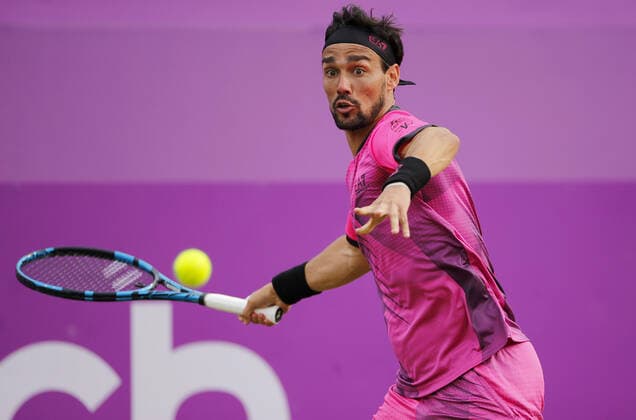 Mandatory Credit: Photo by Ella Ling BPI Shutterstock (12084430cb) Fabio Fognini of Italy in action Cinch Championships, Day Three, Tennis, Queens Club, London, UK - 16 June 2021 EDITORIAL USE ONLY No use with unauthorised audio, video, data, fixture lists, club league logos or live services. Online in-match use limited to 120 images, no video emulation. No use in betting, games or single club league player publications. Cinch Championships, Day Three, Tennis, Queens Club, London, UK - 16 June 2021 EDITORIAL USE ONLY No use with unauthorised audio, video, data, fixture lists, club league logos or live services. Online in-match use limited to 120 images, no video emulation. No use in betting, games or single club league player publications. Copyright: xEllaxLing BPI Shutterstockx 12084430cb