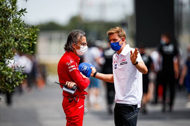 MEKIES Laurent (fra), Racing Director of the Scuderia Ferrari, SCHUMACHER Mick (ger), Haas F1 Team VF-21 Ferrari, portrait during the Formula 1 Emirates Grand Prix de France 2021, 7th round of the 2021 FIA Formula One World Championship, WM, Weltmeisterschaft from June 18 to 20, 2021 on the Circuit Paul Ricard, in Le Castellet, France - FORMULE 1 : Grand Prix de France - Circuit Paul-Ricard - 17 06 2021 DPPI PANORAMIC 20210617_GOODEN__GO05025