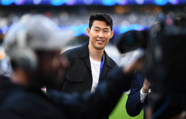 Mandatory Credit: Photo by Javier Garcia BPI Shutterstock (10223515h) Son Heung-Min of Tottenham Hotspur, interviewed before kick off Tottenham v Ajax, UEFA Champions League Semi Final, First Leg Football, Tottenham Hotspur Stadium, London, UK - 30 Apr 2019 Editorial use only Tottenham v Ajax, UEFA Champions League Semi Final, First Leg Football, Tottenham Hotspur Stadium, London, UK - 30 Apr 2019 Editorial use only Copyright: xJavierxGarcia BPI Shutterstockx 10223515h