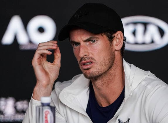 Mandatory Credit: Photo by James Gourley BPI Shutterstock (10056011dp) Andy Murray giving a press conference, PK, Pressekonferenz Australian Open 2019, Day One, Tennis, Melbourne Park, Melbourne, Australia - 14 Jan 2019 Australian Open 2019, Day One, Tennis, Melbourne Park, Melbourne, Australia - 14 Jan 2019 Copyright: xJamesxGourley BPI Shutterstockx 10056011dp
