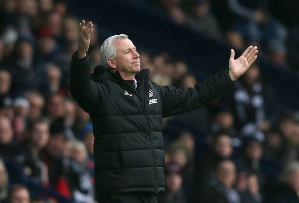 Mandatory Credit: Photo by Matt Bunn BPI Shutterstock (9453874p) West Bromwich Albion s manager Alan Pardew shows frustration West Bromwich Albion v Leicester City ,Premier League, The Hawthorns Stadium, West Bromwich, UK -10th March 2018 EDITORIAL USE ONLY No use with unauthorised audio, video, data, fixture lists (outside the EU), club league logos or live services. Online in-match use limited to 45 images (+15 in extra time). No use to emulate moving images. No use in betting, games or single club league player publications services. West Bromwich Albion v Leicester City ,Premier League, The Hawthorns Stadium, West Bromwich, UK -10th March 2018 EDITORIAL USE ONLY No use with unauthorised audio, video, data, fixture lists (outside the EU), club league logos or live services. Online in-match use limited to 45 images (+15 in extra time). No use to emulate moving images. No use in betting, games or Copyright: xMattxBunn BPI Shutterstockx 9453874p