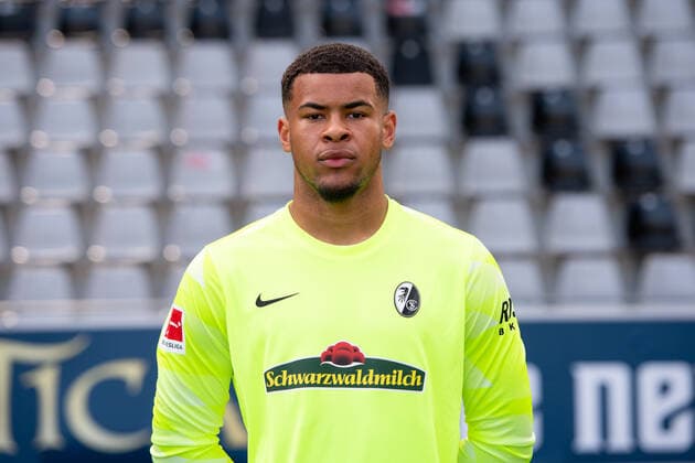 Noah Atubolu SC Freiburg, 21 , GER, SC Freiburg, 29 07 2021, Media Day Fussball Bundesliga, Spielzeit 2021 2022 DFL REGULATIONS PROHIBIT ANY USE OF PHOTOGRAPHS AS IMAGE SEQUENCES AND OR uerthQUASI VIDEO GER, SC Freiburg, 29 07 2021, Media Day Fussball Bundesliga, Spielzeit 2021 2022 Freiburg Copyright: xEibnerxPressefotox EP_EER