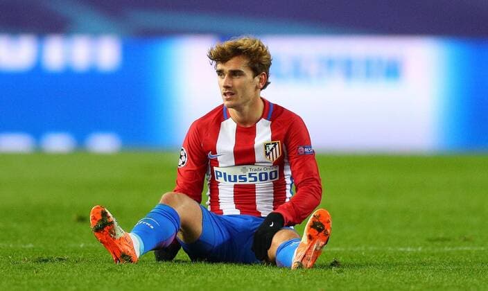 Mandatory Credit: Photo by Kieran Mcmanus BPI Shutterstock (7451729cc) Antoine Griezmann of Atletico Madrid during the UEFA Champions League Group D match between Atletico Madrid and PSV Eindhoven played at the Vicente Calderon Stadium, Madrid, Spain on 23rd November 2016 Football - UEFA Champions League 2016 17 Group Stage Group D Atletico Madrid v PSV Eindhoven Vicente Calderón Stadium, Madrid, Spain - 23 Nov 2016 EDITORIAL USE ONLY No use with unauthorised audio, video, data, fixture lists, club league logos or live services. Online in-match use limited to 75 images, no video emulation. No use in betting, games or single club league player publications. Football - UEFA Champions League 2016 17 Group Stage Group D Atletico Madrid v PSV Eindhoven Vicente Calderón Stadium, Madrid, Spain - 23 Nov 2016 EDITORIAL USE ONLY No use with unauthorised audio, video, data, fixture lists, club league logos or live services. Online in-match use limited to 75 images, no video emulation. No use in betting, games or single club league player publications. Copyright: xKieranxMcmanus BPI Shutterstockx 7451729cc