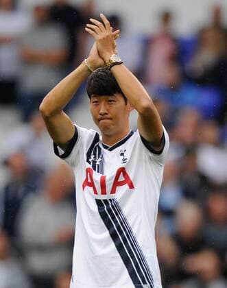Mandatory Credit: Photo by Joe Toth BPI Shutterstock (5011917cn) Son Heung-min is introduced to the fans during the Barclays Premier League match between Tottenham Hotspur and Everton played at White Hart Lane, London Barclays Premier League 2015 16 Tottenham Hotspur v Everton White Hart Lane, 748 High Rd, London, United Kingdom - 29 Aug 2015 EDITORIAL USE ONLY No use with unauthorised audio, video, data, fixture lists (outside the EU), club league logos or live services. Online in-match use limited to 45 images (+15 in extra time). No use to emulate moving images. No use in betting, games or single club league player publications services. Barclays Premier League 2015 16 Tottenham Hotspur v Everton White Hart Lane, 748 High Rd, London, United Kingdom - 29 Aug 2015 EDITORIAL USE ONLY No use with unauthorised audio, video, data, fixture lists (outside the EU), club league logos or live services. Online in-match use limited to 45 images (+15 in extra time). No use to emulate moving images. No use in betting, games or Copyright: xJoexToth BPI Shutterstockx 5011917cn