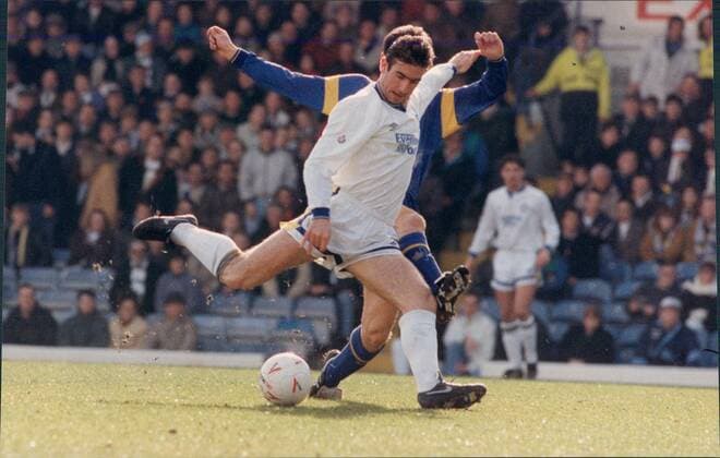 Mandatory Credit: Photo by Murray Sanders ANL Shutterstock (1458559a) Leeds United V Wimbledon Premier League Leeds Playmaker Eric Cantona Takes On The Wimbledon Defence Final Score Leeds United 5 Wimbledon 1 Leeds United V Wimbledon Premier League Leeds Playmaker Eric Cantona Takes On The Wimbledon Defence Final Score Leeds United 5 Wimbledon 1 EDITORIAL USE ONLY No use with unauthorised audio, video, data, fixture lists (outside the EU), club league logos or live services. Online in-match use limited to 45 images (+15 in extra time). No use to emulate moving images. No use in betting, games or single club league player publications services. Leeds United V Wimbledon Premier League Leeds Playmaker Eric Cantona Takes On The Wimbledon Defence Final Score Leeds United 5 Wimbledon 1 EDITORIAL USE ONLY No use with unauthorised audio, video, data, fixture lists (outside the EU), club league logos or live services. Online in-match use limited to 45 images (+15 in extra time). No use to emulate moving images. No use in betting, games or Copyright: xMurrayxSanders ANL Shutterstockx 1458559a