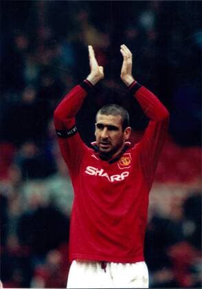 Mandatory Credit: Photo by Ted Blackbrow ANL Shutterstock (1458544a) Eric Cantona Footballer Manchester United, ManU Eric Cantona Footballer Manchester United EDITORIAL USE ONLY No use with unauthorised audio, video, data, fixture lists (outside the EU), club league logos or live services. Online in-match use limited to 45 images (+15 in extra time). No use to emulate moving images. No use in betting, games or single club league player publications services. Eric Cantona Footballer Manchester United EDITORIAL USE ONLY No use with unauthorised audio, video, data, fixture lists (outside the EU), club league logos or live services. Online in-match use limited to 45 images (+15 in extra time). No use to emulate moving images. No use in betting, games or Copyright: xTedxBlackbrow ANL Shutterstockx 1458544a