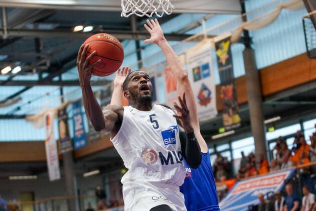 GER, Basketball, Bundesliga, Men, 2021 2022, 1 Matchday, Syntainics MBC MLP Academics Heidelberg, 25 09 2021, Shyron Ely Heidelberg, 5 GER, Basketball, Bundesliga, Men, 2021 2022, 1 Matchday, Syntainics MBC MLP Academics Heidelberg, 25 09 2021, Weissenfels Copyright: xSchulz Eibner-Pressefotox ep_eer