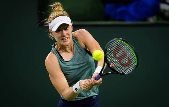 Mandatory Credit: Photo by Rob Prange Shutterstock (12524631fm) Alison Riske of the United States in action during the second round at the 2021 BNP Paribas Open WTA, Tennis Damen 1000 tennis tournament BNP Paribas Open, Tennis, Day 4, Indian Wells Tennis Garden, California, USA - 09 Oct 2021 BNP Paribas Open, Tennis, Day 4, Indian Wells Tennis Garden, California, USA - 09 Oct 2021 Copyright: xRobxPrange Shutterstockx 12524631fm